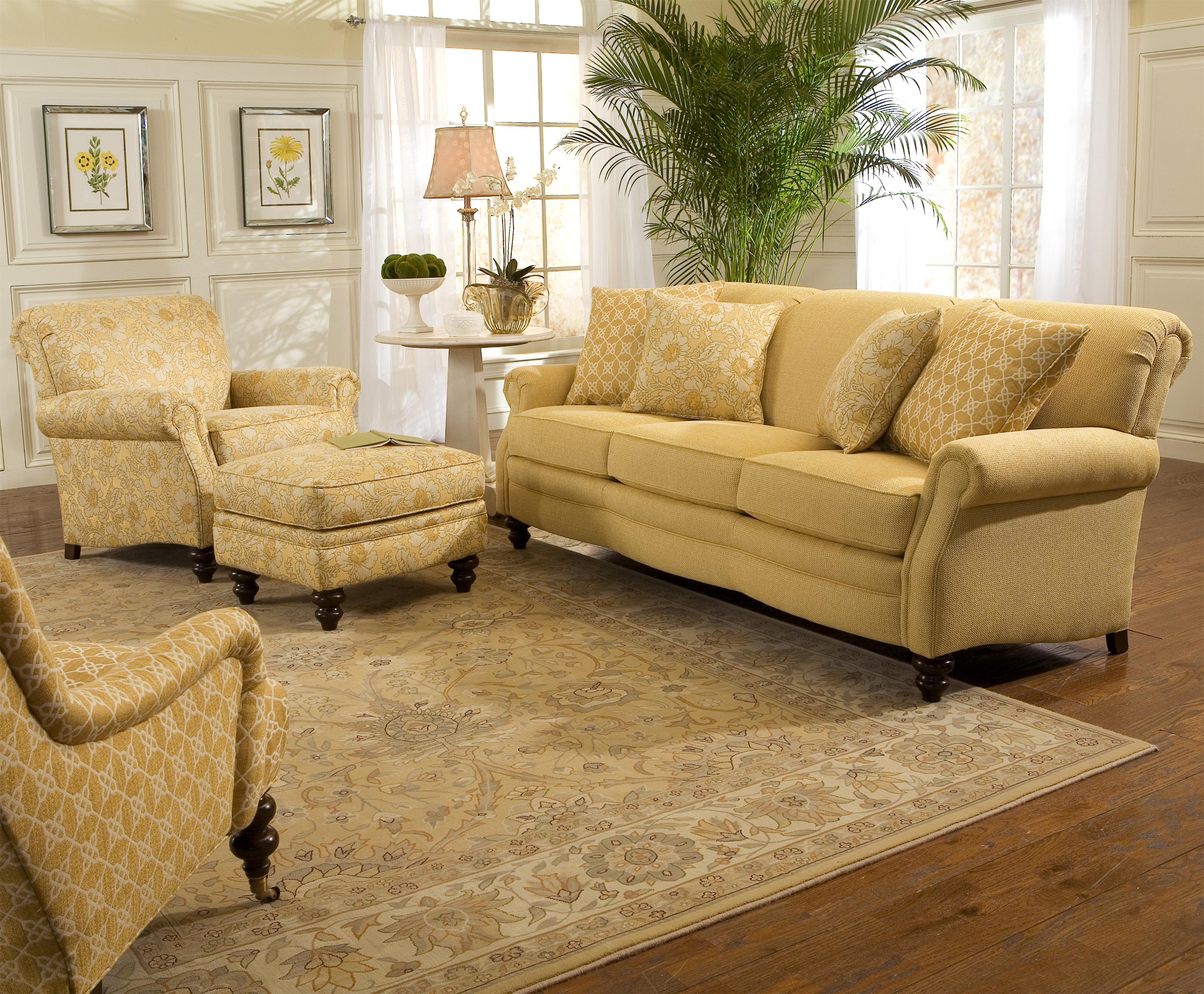 Smith Brothers 383 Customizable Upholstered Sofa Wayside Furniture
